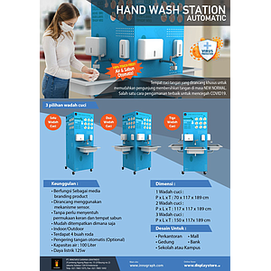 2 SINK HAND WASH STATION (OTOMATIS)