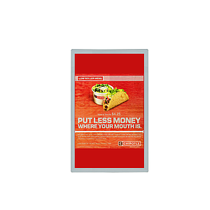 Lite Pad 60 x 120 (Aluminium) White with Adaptor