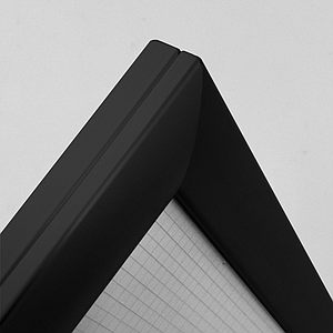 Click Frame Curve Slim Lightbox Hitam A4 (21 x 29,7 cm)