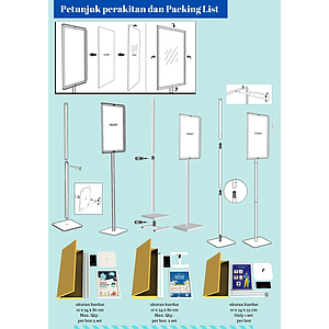FRAME STAND A3 2 PCS 2 SIDED