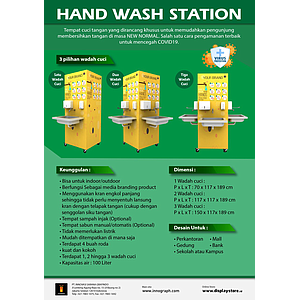 1 SINK HAND WASH STATION (MANUAL)